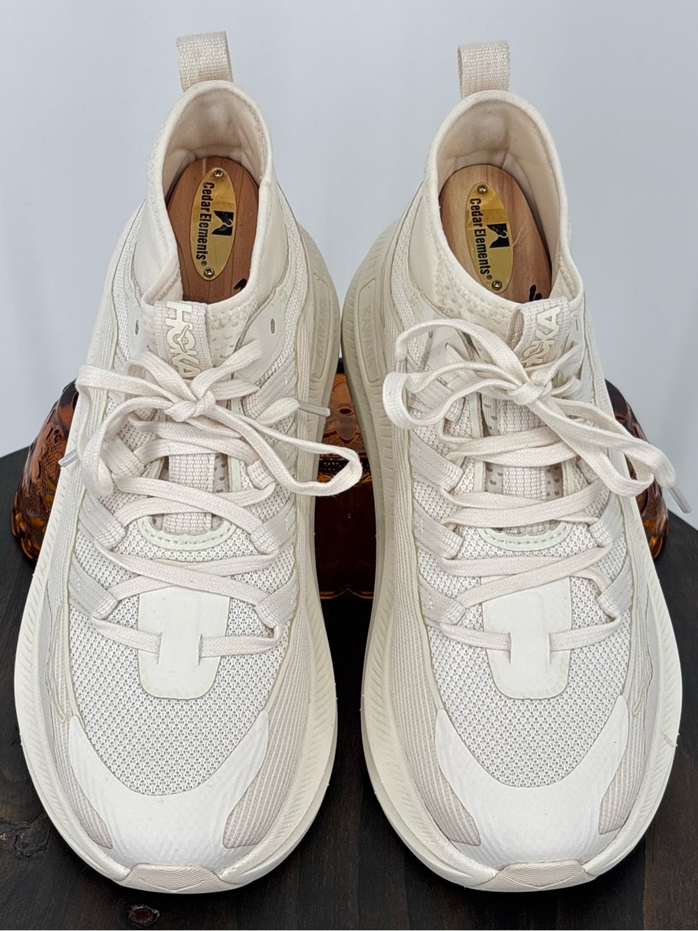 Hoka One One Kawana Mid Alabaster Womens Size 6.5 B Cream Training Shoes